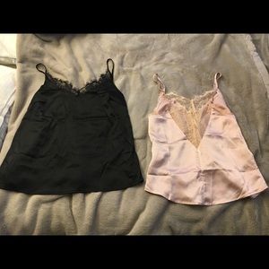 Black and cream cami tops